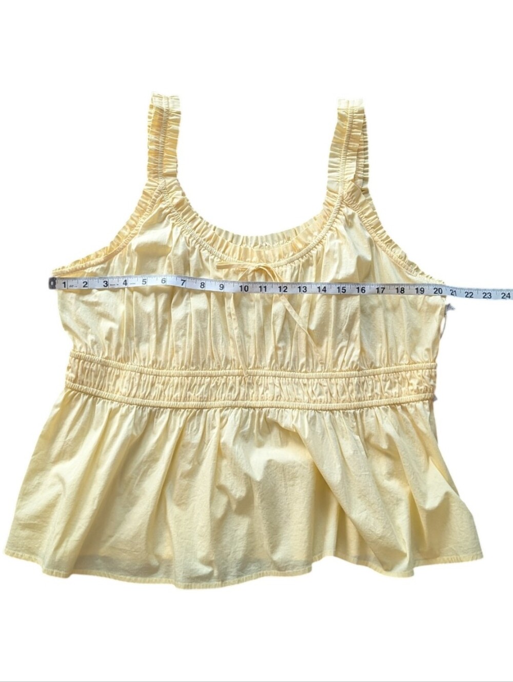 LC Lauren Conrad Shirred Babydoll Tank Top NWT - Picture 11 of 12